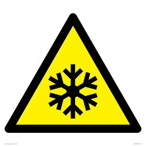 W010 Warning: Low temperature/freezing conditions